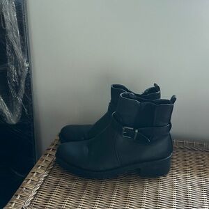 Women's Black Ankle Boots / Combat Style Boots